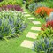 24-Bundle Artificial Outdoor Flowers – UV-Resistant Faux Lavender and Monkey Grass Plants for Porch, Garden, Window Boxes, Office, and Home Décor (Mixed Colors)